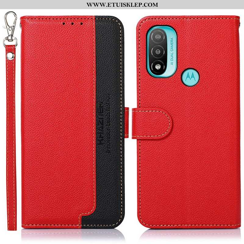 Obudowa Etui Na Telefon do Moto E40 / E30 / E20 Rfid Khazneh W Stylu Liczi